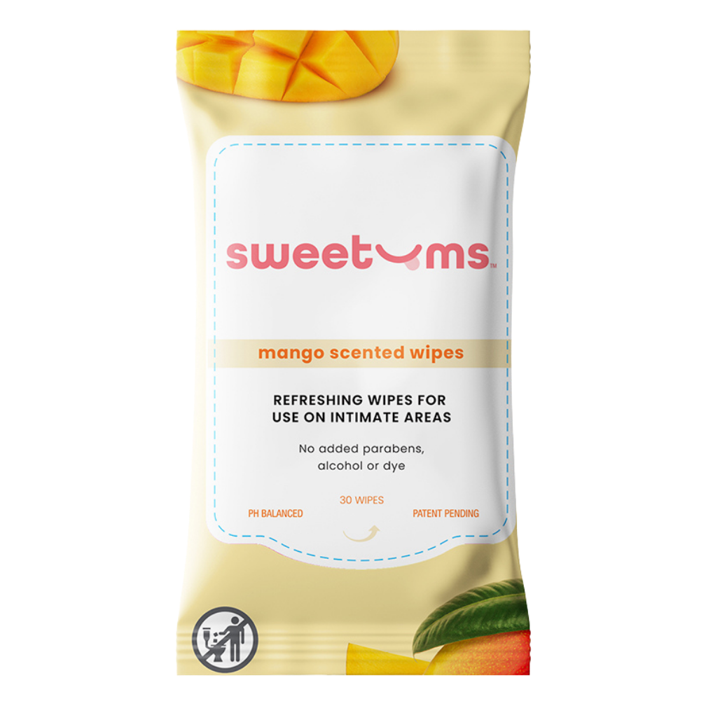 Sweetums Wipes - 30 Pack Scented pH Balanced Wipes