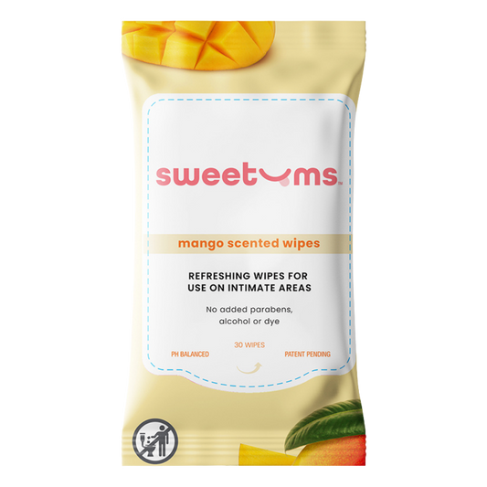 Sweetums Wipes - 30 Pack Scented pH Balanced Wipes