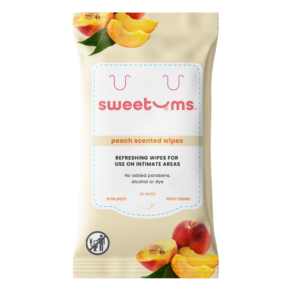 Sweetums Wipes - 30 Pack Scented pH Balanced Wipes