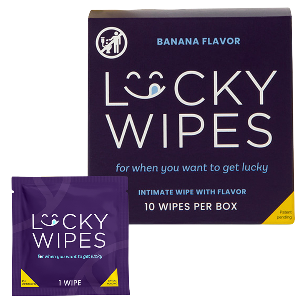 Lucky Wipes - 10 Pack Flavored Wipes for Men