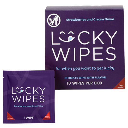 Lucky Wipes - 10 Pack Flavored Wipes for Men