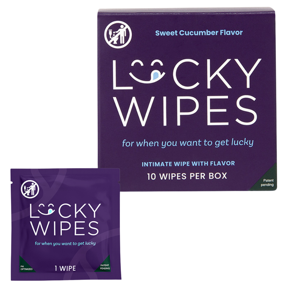 Lucky Wipes - 10 Pack Flavored Wipes for Men